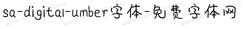 sa-digital-umber字体字体转换