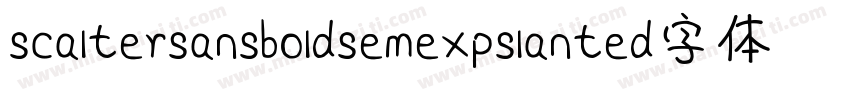 scaltersansboldsemexpslanted字体字体转换
