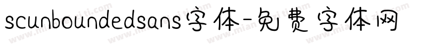 scunboundedsans字体字体转换
