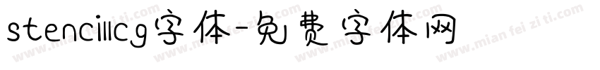 stencillcg字体字体转换
