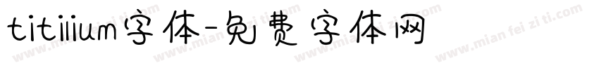 titilium字体字体转换