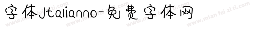 字体Jtalianno字体转换