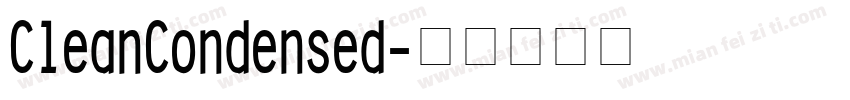 CleanCondensed字体转换