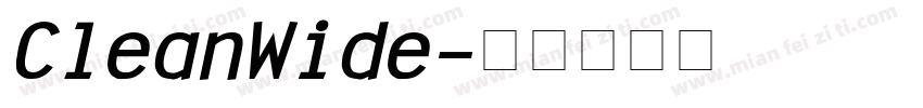 CleanWide字体转换