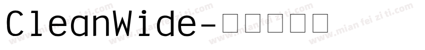 CleanWide字体转换
