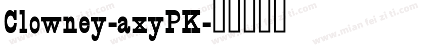 Clowney-axyPK字体转换
