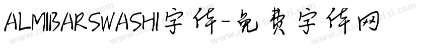 ALMIBARSWASH1字体字体转换