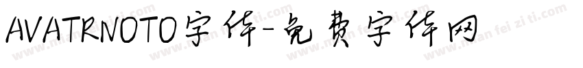 AVATRNOTO字体字体转换