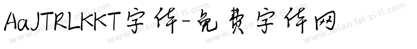 AaJTRLKKT字体字体转换