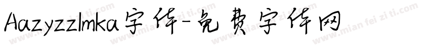 Aazyzzlmka字体字体转换