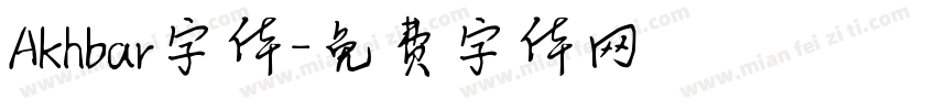 Akhbar字体字体转换