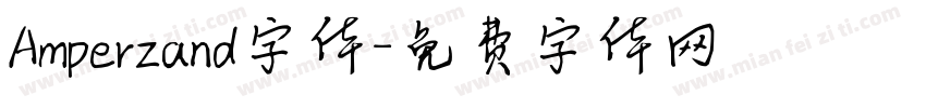 Amperzand字体字体转换