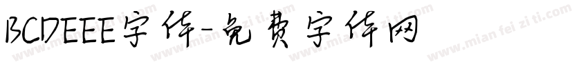 BCDEEE字体字体转换