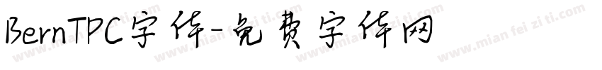 BernTPC字体字体转换