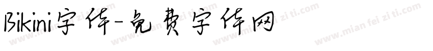 Bikini字体字体转换