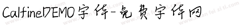 CalfineDEMO字体字体转换
