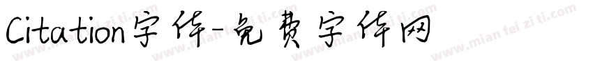 Citation字体字体转换
