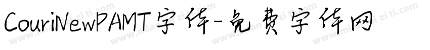 CouriNewPAMT字体字体转换