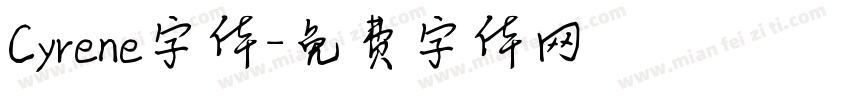 Cyrene字体字体转换