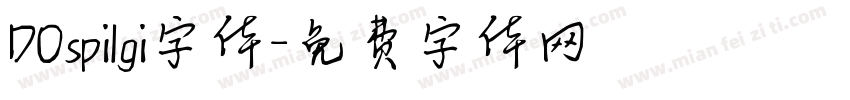 DOspilgi字体字体转换