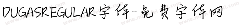 DUGASREGULAR字体字体转换