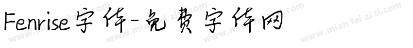 Fenrise字体字体转换