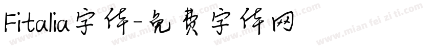 Fitalia字体字体转换
