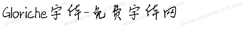 Gloriche字体字体转换