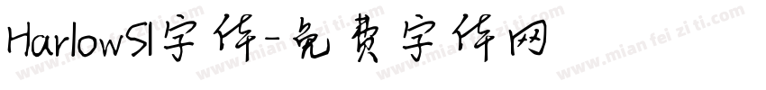 HarlowSI字体字体转换