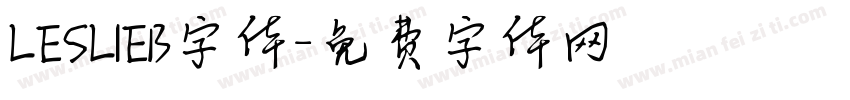 LESLIEB字体字体转换