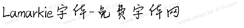 Lamarkie字体字体转换