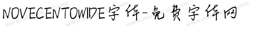 NOVECENTOWIDE字体字体转换