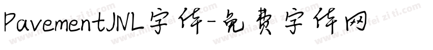 PavementJNL字体字体转换