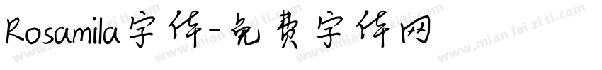 Rosamila字体字体转换