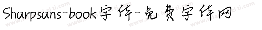 Sharpsans-book字体字体转换