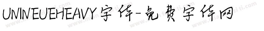 UNINEUEHEAVY字体字体转换