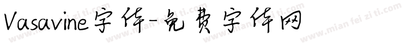 Vasavine字体字体转换