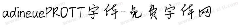 adineuePROTT字体字体转换