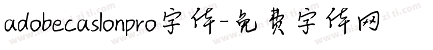 adobecaslonpro字体字体转换