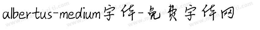 albertus-medium字体字体转换
