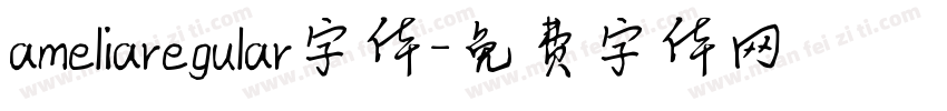 ameliaregular字体字体转换
