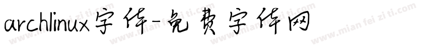archlinux字体字体转换