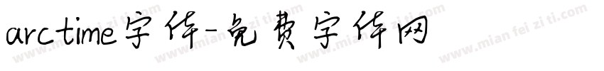 arctime字体字体转换