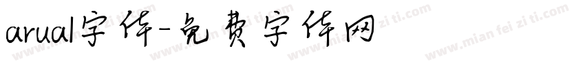 arual字体字体转换