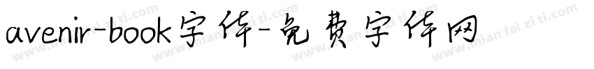 avenir-book字体字体转换