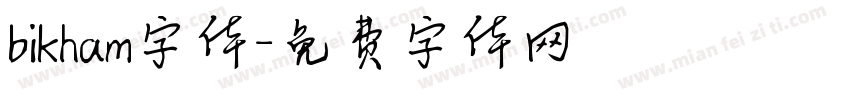 bikham字体字体转换