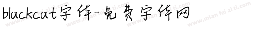 blackcat字体字体转换