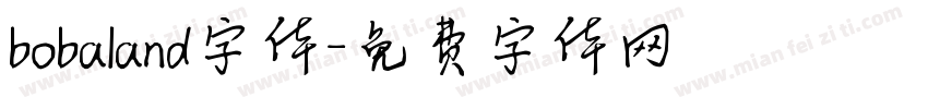bobaland字体字体转换
