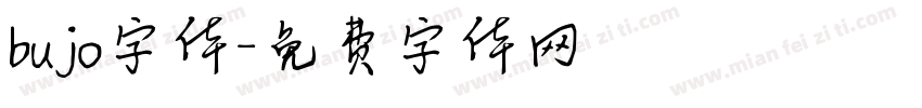 bujo字体字体转换