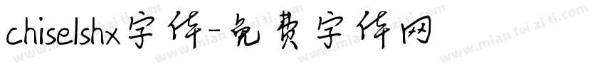chiselshx字体字体转换